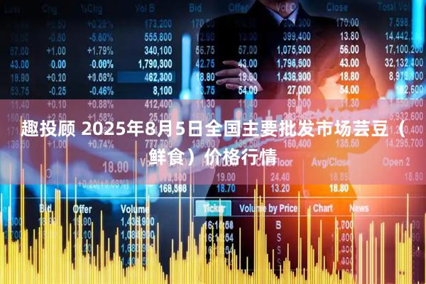 趣投顾 2025年8月5日全国主要批发市场芸豆（鲜食）价格行情